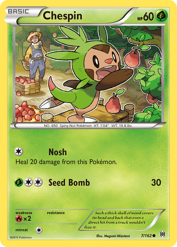 Chespin (7/162) [XY: BREAKthrough] Pokemon Single Pokémon  | Multizone: Comics And Games