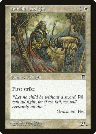 Youthful Knight [Stronghold] MTG Single Magic: The Gathering  | Multizone: Comics And Games