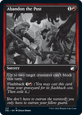 Abandon the Post [Innistrad: Double Feature] MTG Single Magic: The Gathering  | Multizone: Comics And Games