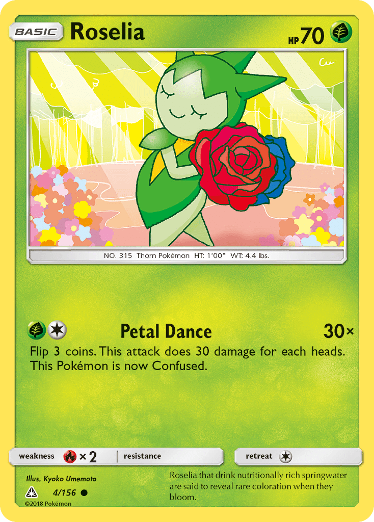 Roselia (4/156) [Sun & Moon: Ultra Prism] Pokemon Single Pokémon  | Multizone: Comics And Games