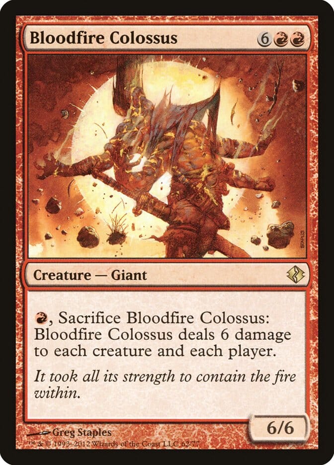 Bloodfire Colossus [Duel Decks: Venser vs. Koth] MTG Single Magic: The Gathering  | Multizone: Comics And Games