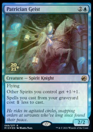 Patrician Geist [Innistrad: Midnight Hunt Prerelease Promos] MTG Single Magic: The Gathering  | Multizone: Comics And Games