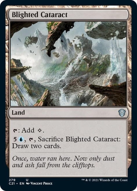 Blighted Cataract [Commander 2021] MTG Single Magic: The Gathering  | Multizone: Comics And Games