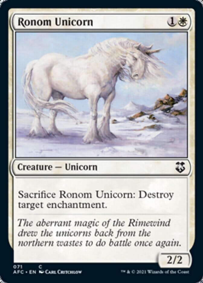 Ronom Unicorn [Dungeons & Dragons: Adventures in the Forgotten Realms Commander] MTG Single Magic: The Gathering  | Multizone: Comics And Games
