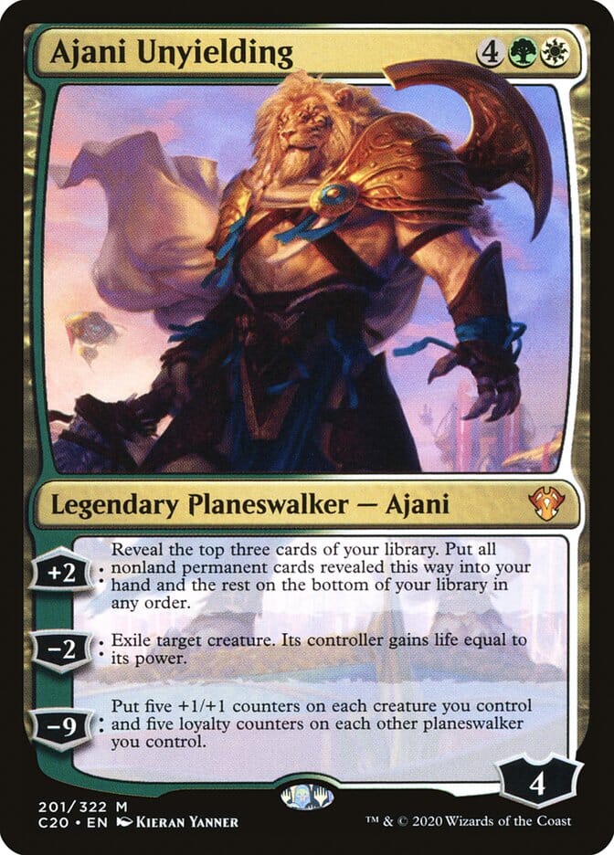 Ajani Unyielding [Commander 2020] MTG Single Magic: The Gathering  | Multizone: Comics And Games