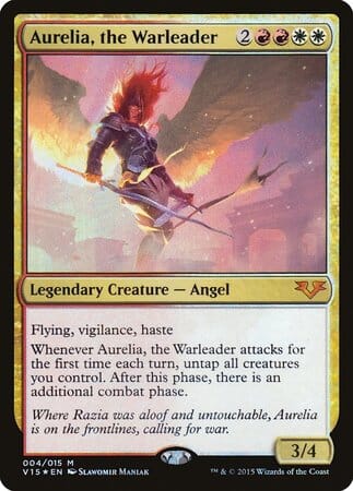 Aurelia, the Warleader [From the Vault: Angels] MTG Single Magic: The Gathering  | Multizone: Comics And Games
