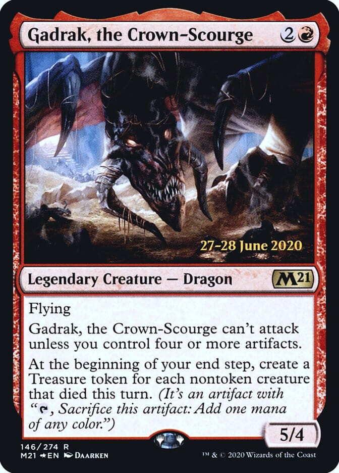 Gadrak, the Crown-Scourge [Core Set 2021 Prerelease Promos] MTG Single Magic: The Gathering  | Multizone: Comics And Games