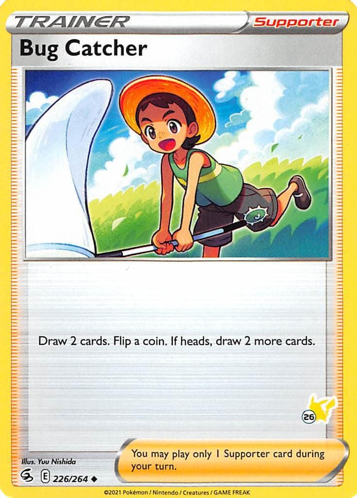 Bug Catcher (226/264) (Pikachu Stamp #26) [Battle Academy 2022] Pokemon Single Pokémon  | Multizone: Comics And Games
