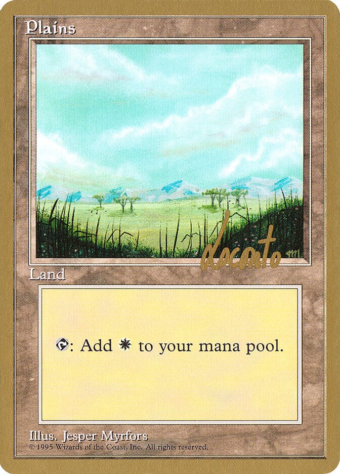 Plains (ml365) (Michael Loconto) [Pro Tour Collector Set] MTG Single Magic: The Gathering  | Multizone: Comics And Games