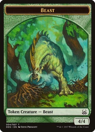 Beast Token [Duel Decks: Mind vs. Might Tokens] MTG Single Magic: The Gathering  | Multizone: Comics And Games