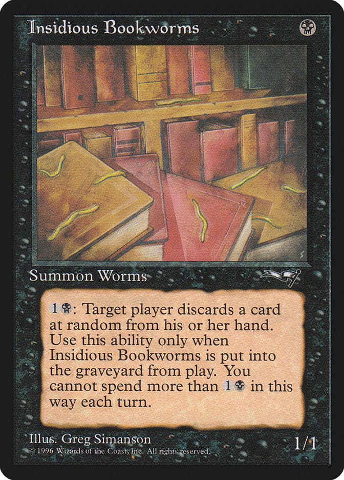 Insidious Bookworms (Multiple Worms) [Alliances] MTG Single Magic: The Gathering  | Multizone: Comics And Games