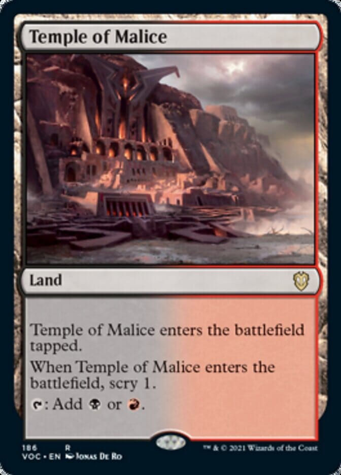 Temple of Malice [Innistrad: Crimson Vow Commander] MTG Single Magic: The Gathering  | Multizone: Comics And Games