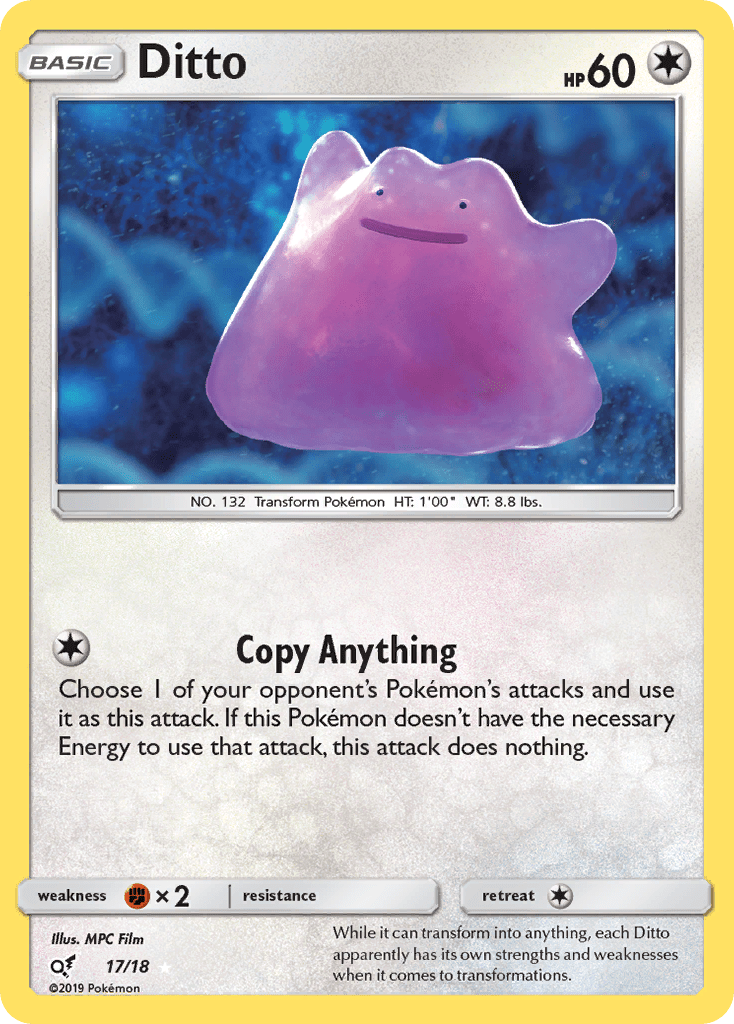 Ditto (17/18) [Sun & Moon: Detective Pikachu] Pokemon Single Pokémon  | Multizone: Comics And Games