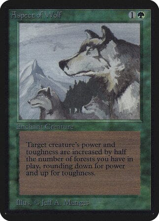 Aspect of Wolf [Limited Edition Alpha] MTG Single Magic: The Gathering  | Multizone: Comics And Games