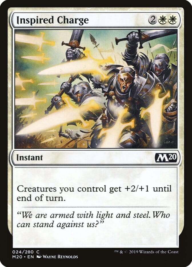 Inspired Charge [Core Set 2020] MTG Single Magic: The Gathering  | Multizone: Comics And Games