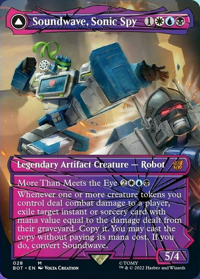Soundwave, Sonic Spy // Soundwave, Superior Captain (Shattered Glass) [Universes Beyond: Transformers] MTG Single Magic: The Gathering  | Multizone: Comics And Games
