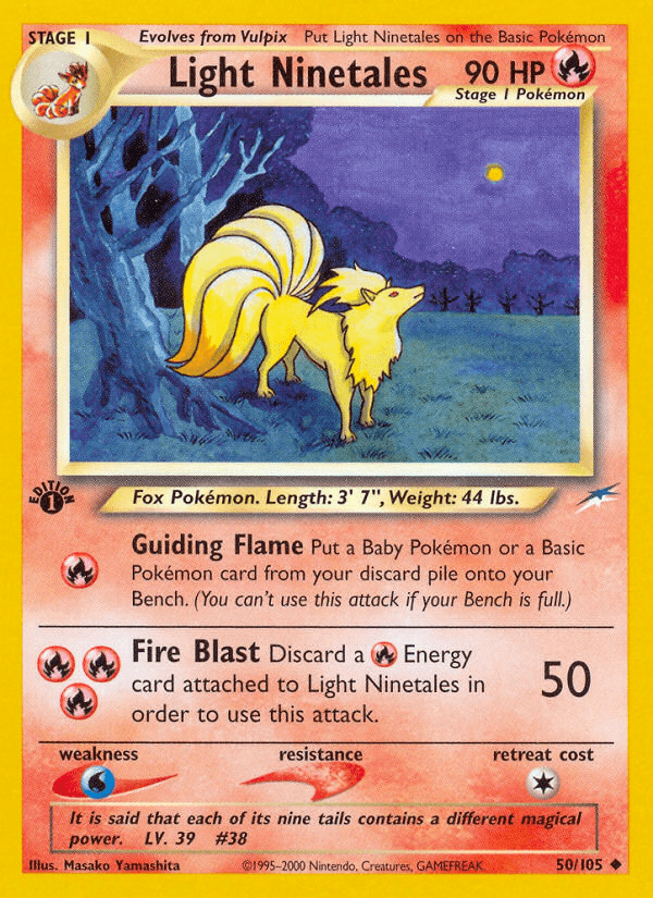 Light Ninetales (50/105) [Neo Destiny 1st Edition] Pokemon Single Pokémon  | Multizone: Comics And Games