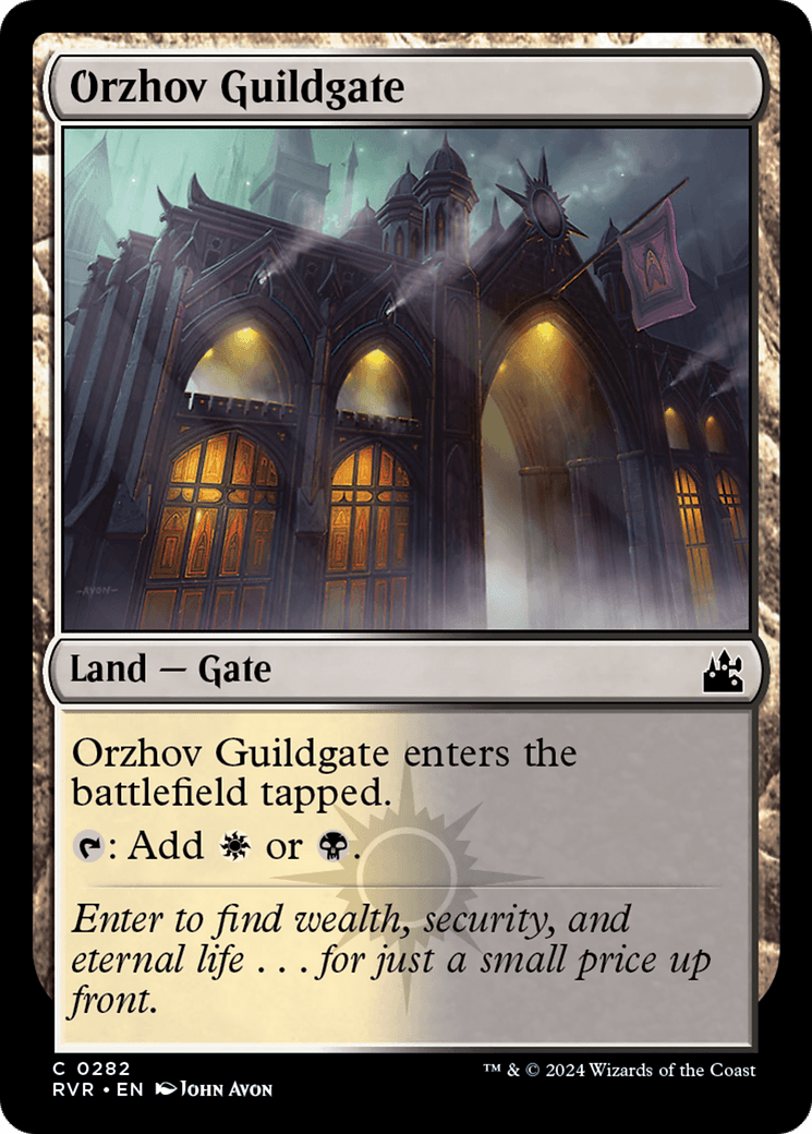 Orzhov Guildgate [Ravnica Remastered] MTG Single Magic: The Gathering  | Multizone: Comics And Games