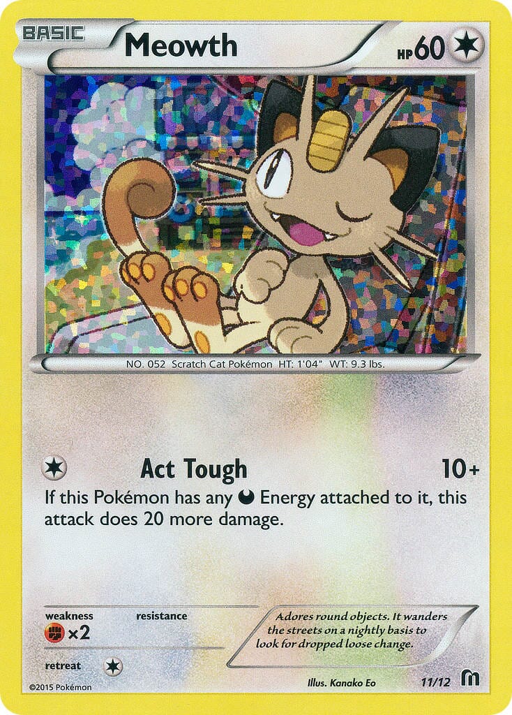 Meowth (11/12) [McDonald's Promos: 2016 Collection] Pokemon Single Pokémon  | Multizone: Comics And Games