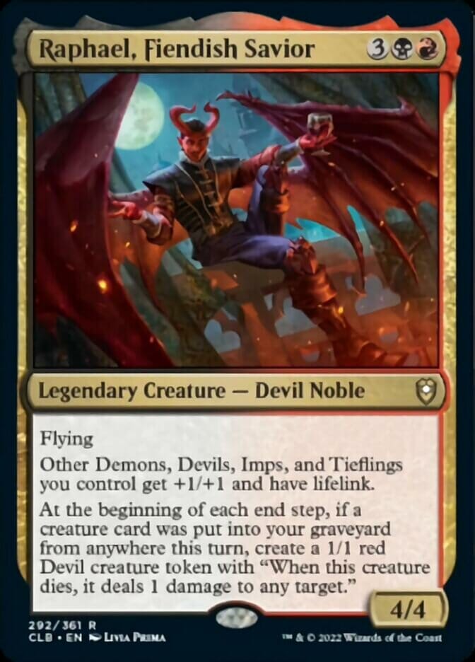 Raphael, Fiendish Savior [Commander Legends: Battle for Baldur's Gate] MTG Single Magic: The Gathering  | Multizone: Comics And Games