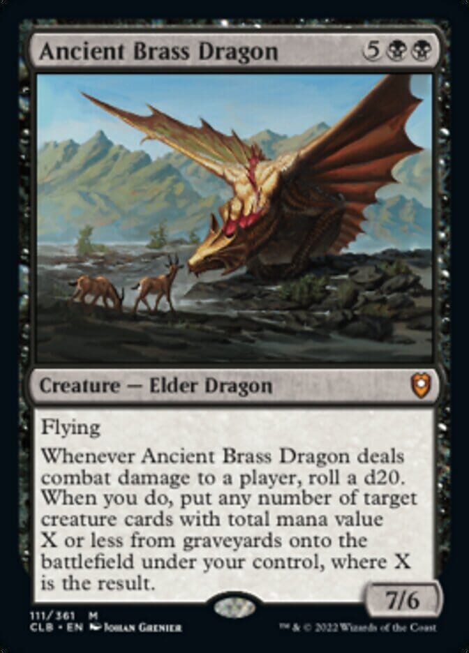 Ancient Brass Dragon [Commander Legends: Battle for Baldur's Gate] MTG Single Magic: The Gathering  | Multizone: Comics And Games