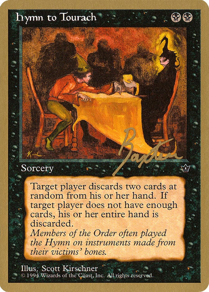 Hymn to Tourach (Table) (George Baxter) [Pro Tour Collector Set] MTG Single Magic: The Gathering  | Multizone: Comics And Games