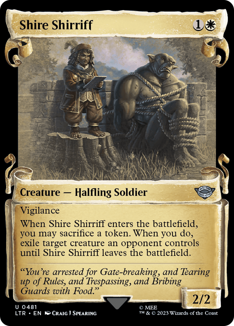 Shire Shirriff [The Lord of the Rings: Tales of Middle-Earth Showcase Scrolls] MTG Single Magic: The Gathering  | Multizone: Comics And Games
