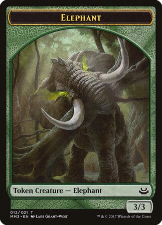 Elephant Token [Modern Masters 2017 Tokens] MTG Single Magic: The Gathering  | Multizone: Comics And Games