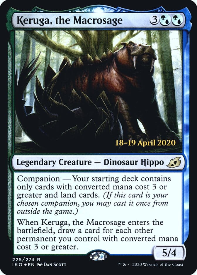 Keruga, the Macrosage [Ikoria: Lair of Behemoths Prerelease Promos] MTG Single Magic: The Gathering  | Multizone: Comics And Games
