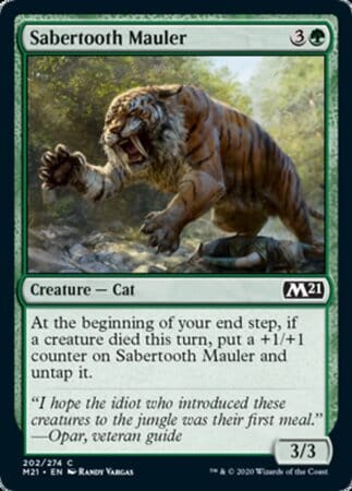 Sabertooth Mauler [Core Set 2021] MTG Single Magic: The Gathering  | Multizone: Comics And Games