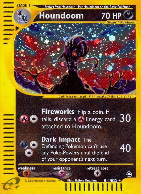 Houndoom (H11/H32) [Aquapolis] Pokemon Single Pokémon  | Multizone: Comics And Games