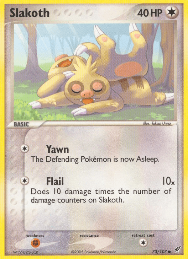 Slakoth (73/107) [EX: Deoxys] Pokemon Single Pokémon  | Multizone: Comics And Games