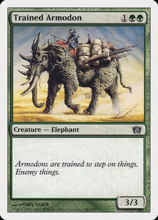 Trained Armodon [Eighth Edition] MTG Single Magic: The Gathering  | Multizone: Comics And Games
