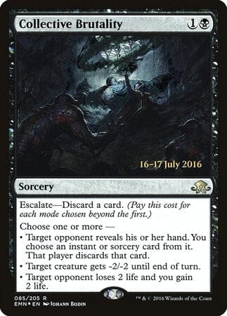 Collective Brutality [Eldritch Moon Promos] MTG Single Magic: The Gathering  | Multizone: Comics And Games