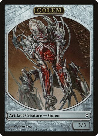 Golem Token [New Phyrexia Tokens] MTG Single Magic: The Gathering  | Multizone: Comics And Games