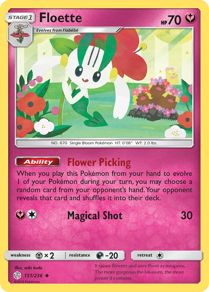 Floette (151/236) [Sun & Moon: Cosmic Eclipse] Pokemon Single Pokémon  | Multizone: Comics And Games