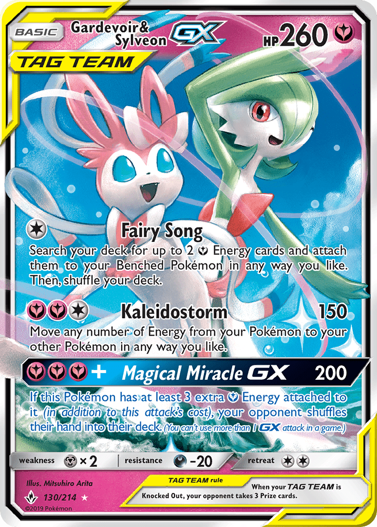Gardevoir & Sylveon GX (130/214) [Sun & Moon: Unbroken Bonds] Pokemon Single Pokémon  | Multizone: Comics And Games