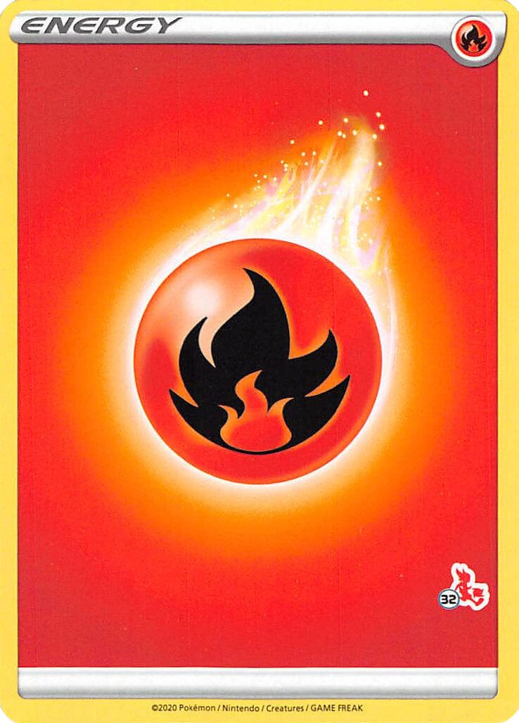 Fire Energy (Cinderace Stamp #32) [Battle Academy 2022] Pokemon Single Pokémon  | Multizone: Comics And Games