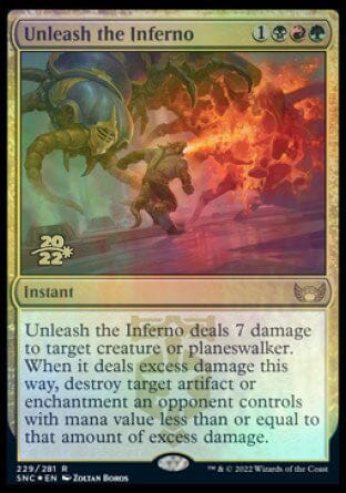 Unleash the Inferno [Streets of New Capenna Prerelease Promos] MTG Single Magic: The Gathering  | Multizone: Comics And Games