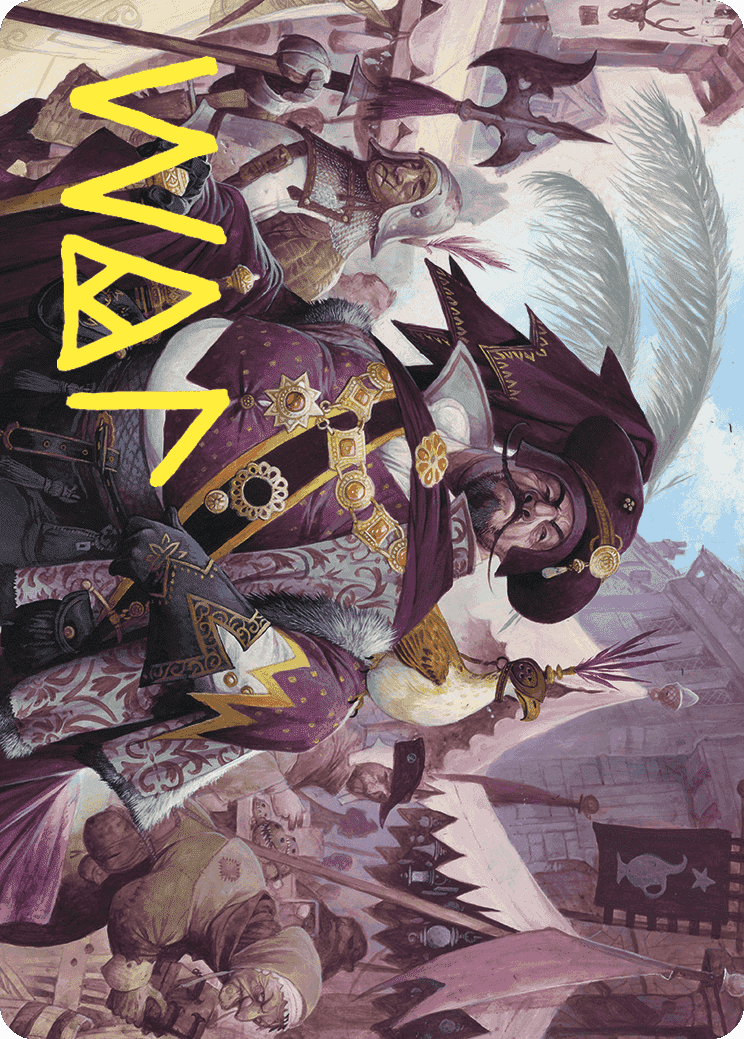 Discerning Financier Art Card (Gold-Stamped Signature) [Wilds of Eldraine Art Series] MTG Single Magic: The Gathering  | Multizone: Comics And Games