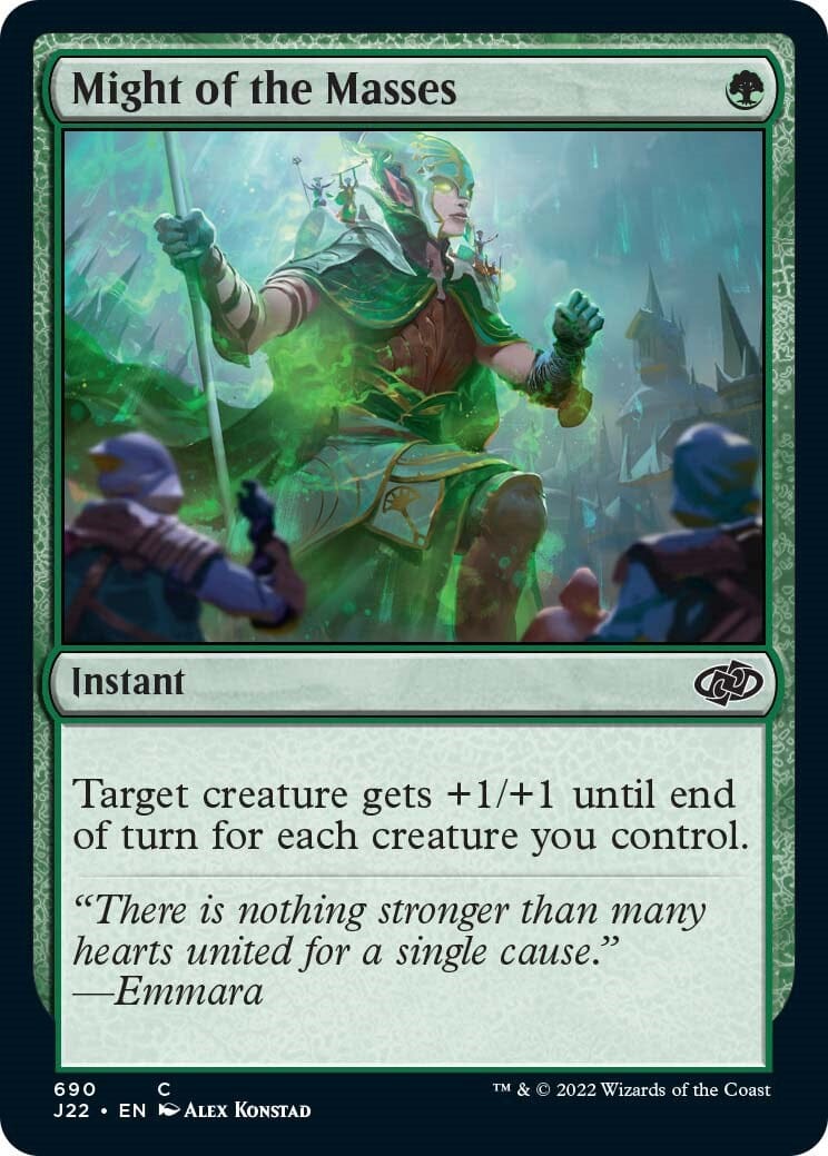 Might of the Masses [Jumpstart 2022] MTG Single Magic: The Gathering  | Multizone: Comics And Games