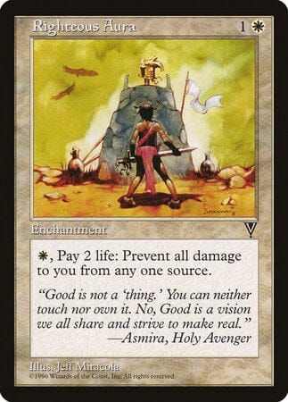 Righteous Aura [Visions] MTG Single Magic: The Gathering  | Multizone: Comics And Games