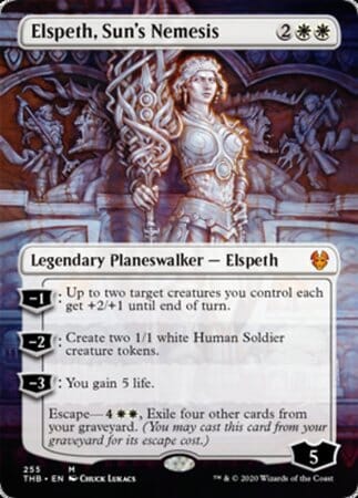 Elspeth, Sun's Nemesis (Borderless) [Theros Beyond Death] MTG Single Magic: The Gathering  | Multizone: Comics And Games