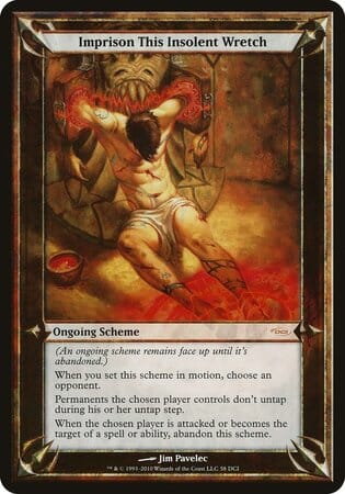 Imprison This Insolent Wretch (Oversized) [Promotional Schemes] MTG Single Magic: The Gathering  | Multizone: Comics And Games