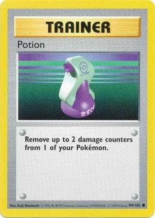 Potion (94/102) [Base Set Shadowless Unlimited] Pokemon Single Pokémon  | Multizone: Comics And Games