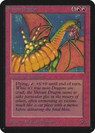Shivan Dragon [Limited Edition Alpha] MTG Single Magic: The Gathering  | Multizone: Comics And Games