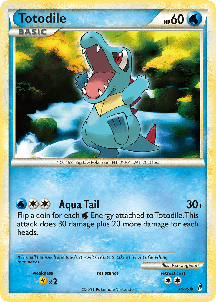 Totodile (74/95) [HeartGold & SoulSilver: Call of Legends] Pokemon Single Pokémon  | Multizone: Comics And Games