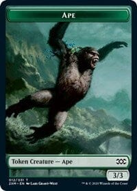 Ape // Beast Double-sided Token [Double Masters Tokens] MTG Single Magic: The Gathering  | Multizone: Comics And Games