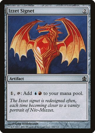 Izzet Signet [Commander 2011] MTG Single Magic: The Gathering  | Multizone: Comics And Games