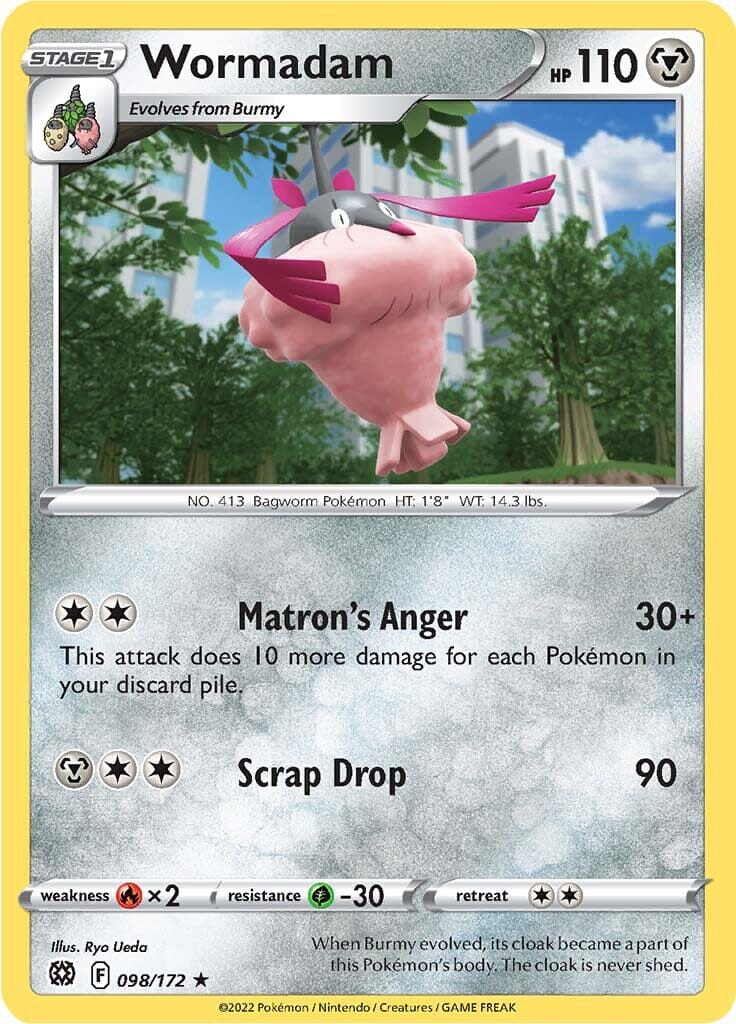Wormadam (098/172) [Sword & Shield: Brilliant Stars] Pokemon Single Pokémon  | Multizone: Comics And Games
